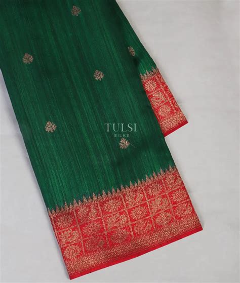Buy Green Banaras Tussar Saree T548011