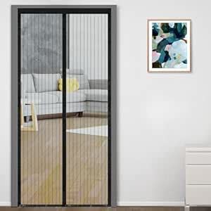 Nil Madhav Enterprise Mosquito Screen Mesh Door Curtain with Magnets ...