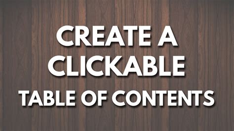 How to Make Clickable Table of Contents Word 的图像结果
