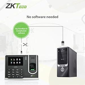 ZKTeco Biometric Fingerprint Attendance Device, Attendance Machine for ...