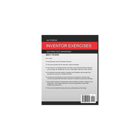 Autodesk Inventor Exercises: 200 Practice Drawings India | Ubuy