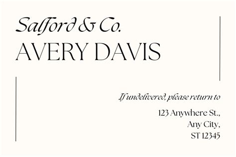 Printable Return Address Labels 的图像结果