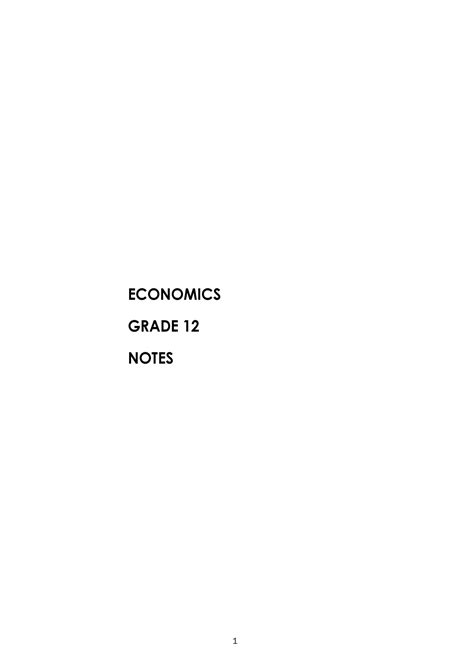 Image result for Economics Lessons Grade 12 Term 2