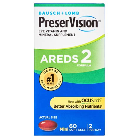 PreserVision AREDS Lutein Eye Vitamin & Mineral Supplement, Beta ...