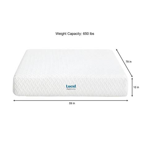 10in. Firm Gel Memory Foam Tight Top Queen Mattress | Ubuy India