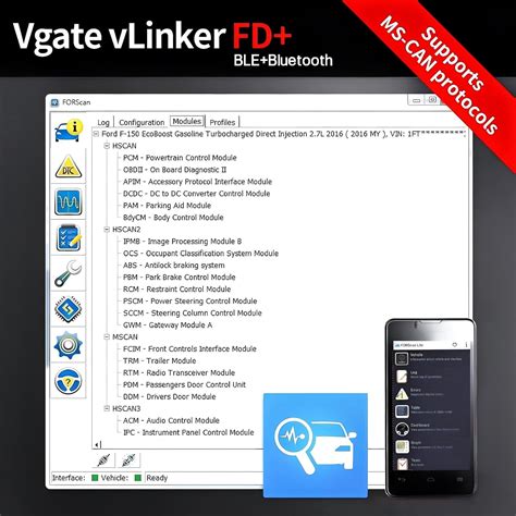 Vgate vLinker FD+ OBD2 Bluetooth Adapter – India | Ubuy