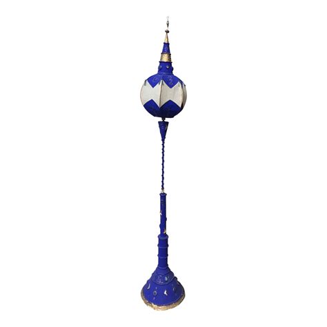 1970s Turkish Blue Floor Lamp | Chairish