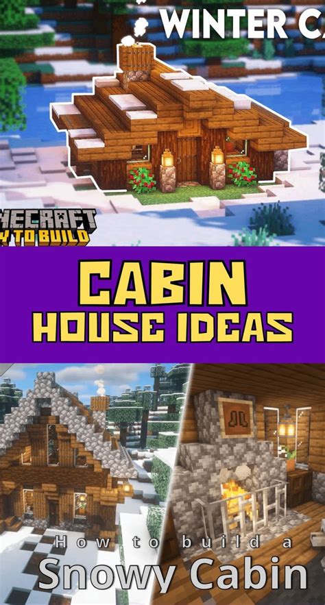 The BEST Minecraft House Ideas | MINECRAFT CABIN HOUSE IDEAS: OUR ...