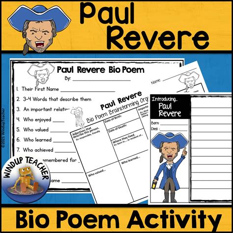 Paul Revere Poem Writing Activity | Made By Teachers