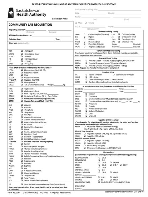 2020-2026 Canada Saskatoon Health Region Form 101064 - Blank Fillable ...