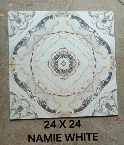 Floor Tiles - Porcelain, 24x24 Inches, Glossy Finish | Water-resistant ...