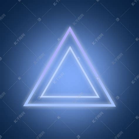 蓝色三角形清新光素材图片免费下载-千库网