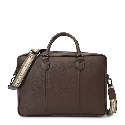 Buy Men Dark-Brown Laptop Bag With Webbing Belt Online at The ...