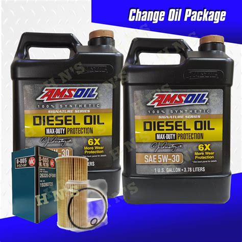 AMSOIL Signature Series 5W-30 Fully Synthetic Diesel Engine Oil Change ...