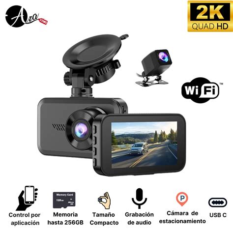 Cámara Para Carro Dash Cam 2k Doble 2 en 1 con Wifi | Ara Store Costa Rica