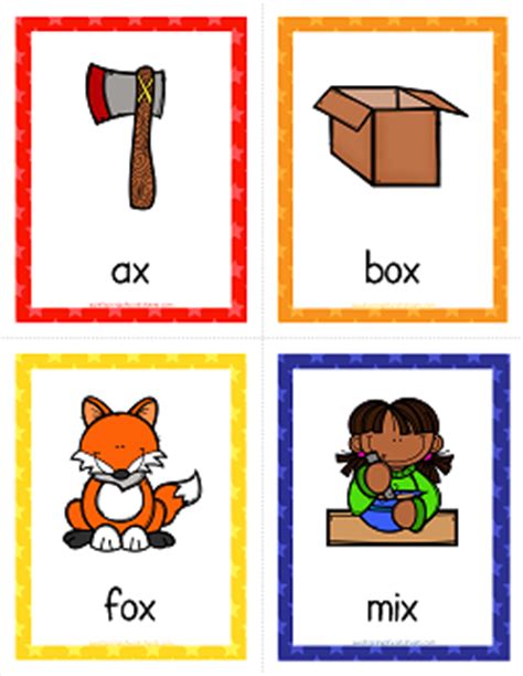 Things that Start with X Cards - Alphabet Printables | A Wellspring