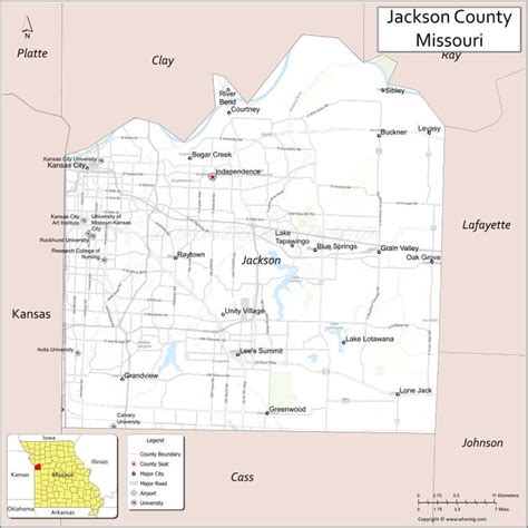 Jackson County, Missouri Map: Explore Cities, Highways, and More