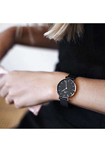 Buy Daniel Wellington Classic Petite Analog Black Dial Women's Watch ...