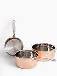 Pots & Pans - Saucepan Sets & Ranges, Stainless Steel | John Lewis ...