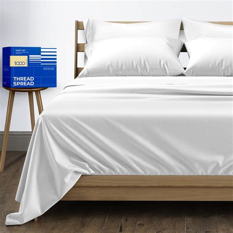 THREAD SPREAD 100% Egyptian Cotton Sheets California King Size - 1000 ...