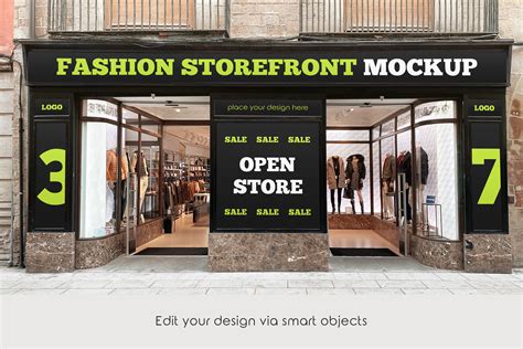 Fashion Storefront – Mockup PSD Graphic by country4k · Creative Fabrica