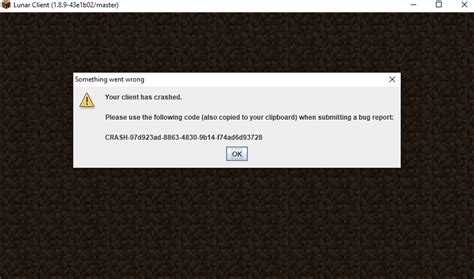 Image result for Lunar Client Authentication Error