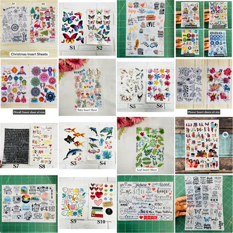 Insert Sheets & Peel Off Stickers – Affection Art n Resin Store