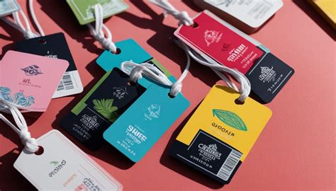 Hang tags with elastic string for seasonal items