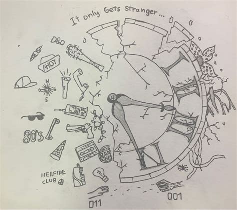 Stranger Things Drawing Tutorial 的图像结果