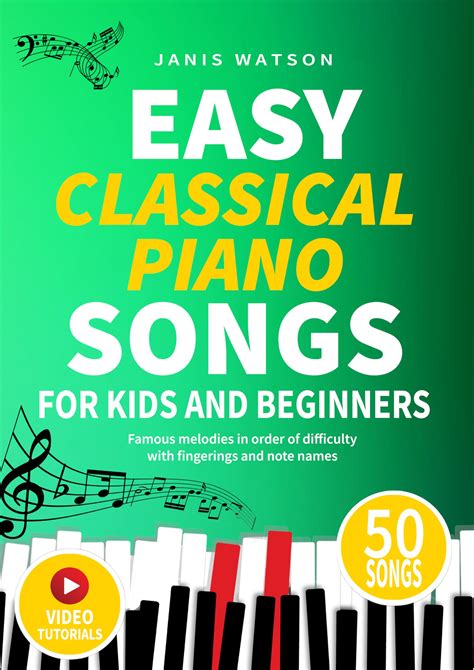 EASY CLASSICAL PIANO SONGS FOR KIDS AND BEGINNERS: Famous melodies in ...