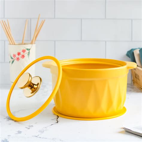 Cooking Pot with Lid Yellow Online - Premium Cooking Pot | Nestasia