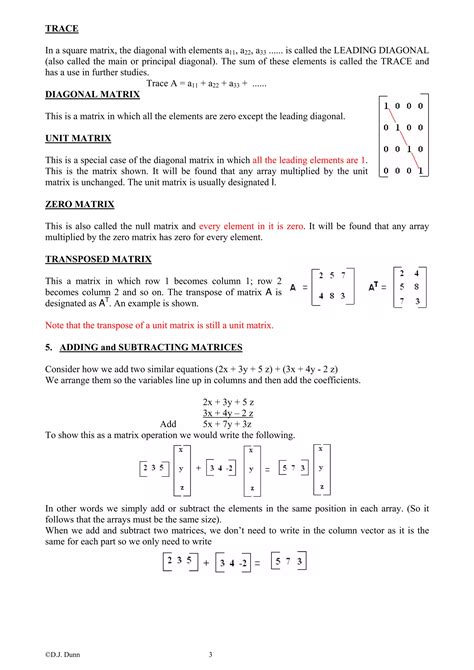 Introduction To Matrix | PDF