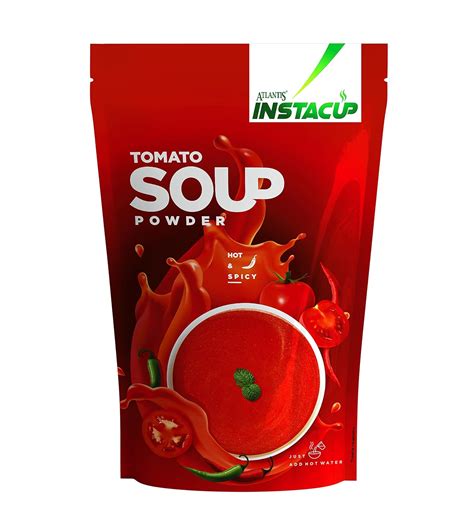 Atlantis Instacup Hot and Spicy Tomato Soup Powder Premix, 500 Gm Pack ...