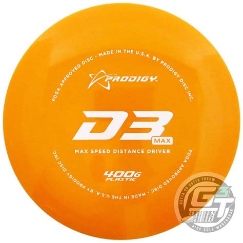 Prodigy 400G Series D3 Max Distance Driver Golf Disc – Gotta Go Gotta Throw