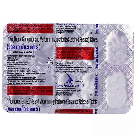Vog Low-0.3 GM 3 Tablet | Uses, Side Effects, Price | Apollo Pharmacy