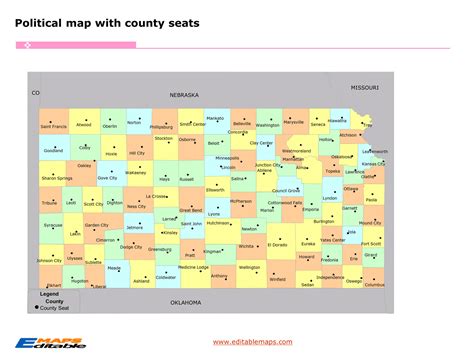 Ks County Map Map Of Kansas By County. Counties In Which Feedlot Soil