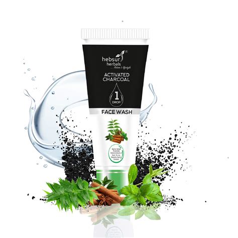 Hebsur Herbals Activated Charcoal Face Wash 100g : Amazon.in: Beauty