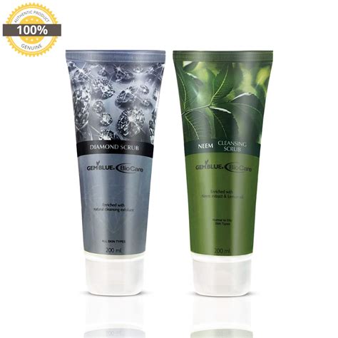 Buy GEMBLUE BioCare DIAMOND SCRUB, 200ML+GEMBLUE BIOCARE NEEM SCRUB ...