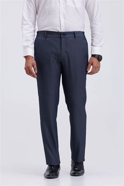 Flexi Fit Royal Navy Stretchable Trousers | Mens Stretch Pants