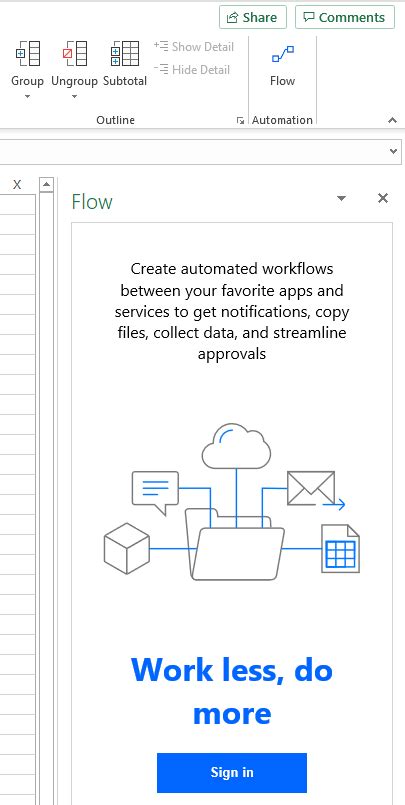 Microsoft Flow Excel 的图像结果
