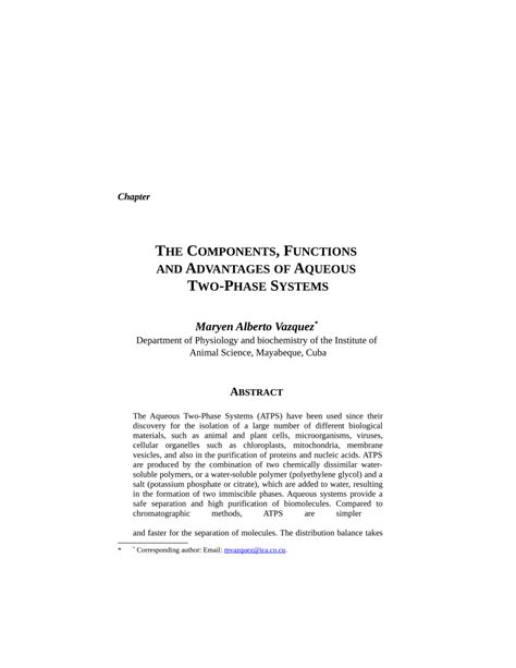 Image result for Aqueous Two-phase System Applications