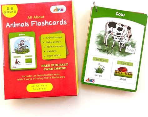 Buy Learning dino Animals and Their Babies Flashcards | Animal Sound ...