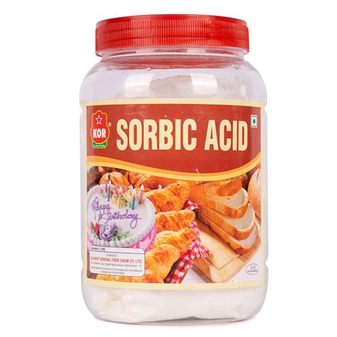 KOR Sorbic Acid - 800gm (Set of 2 Jar of 400g) | Preservative for Food ...