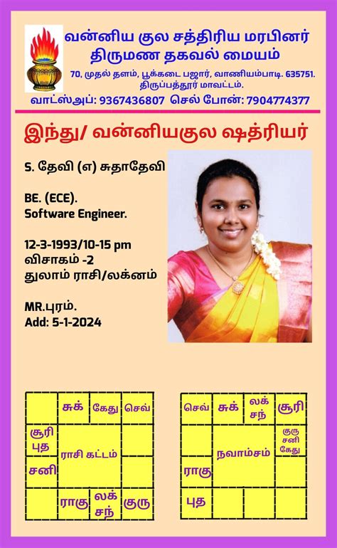 Vanniyakula Shathriya Marabinar Thirumana Thagaval Maiyam | Vaniyambadi ...