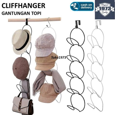 Promo CLIFFHANGER - GANTUNGAN TOPI cap hanger cap organizer cap storage ...