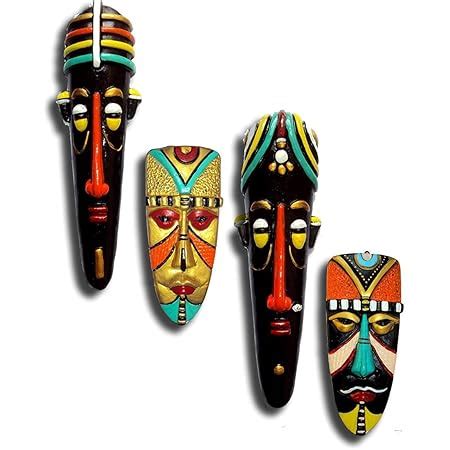 Buy Hand Art Terracotta Eco Friendly Tribal Mask and Egyptian Mask ...