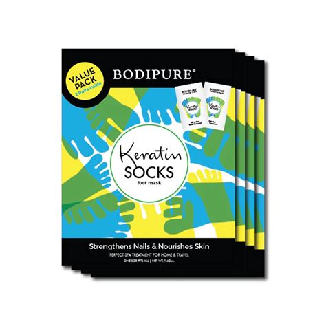 4 Packs Keratin Socks Double Packs for Softening Heels and Callus ...