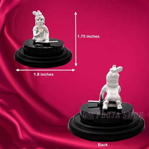 Ladoo Gopal Ji 999 Pure Silver Divine Gift in Air Proof Acrylic Box