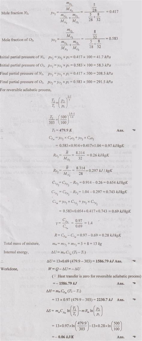 Mixtures of Real Gases - with Solved Example Problems | Thermodynamics