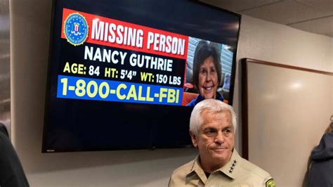 Nancy Guthrie missing case: Pima County Sheriff Chris Nanos reveals ...